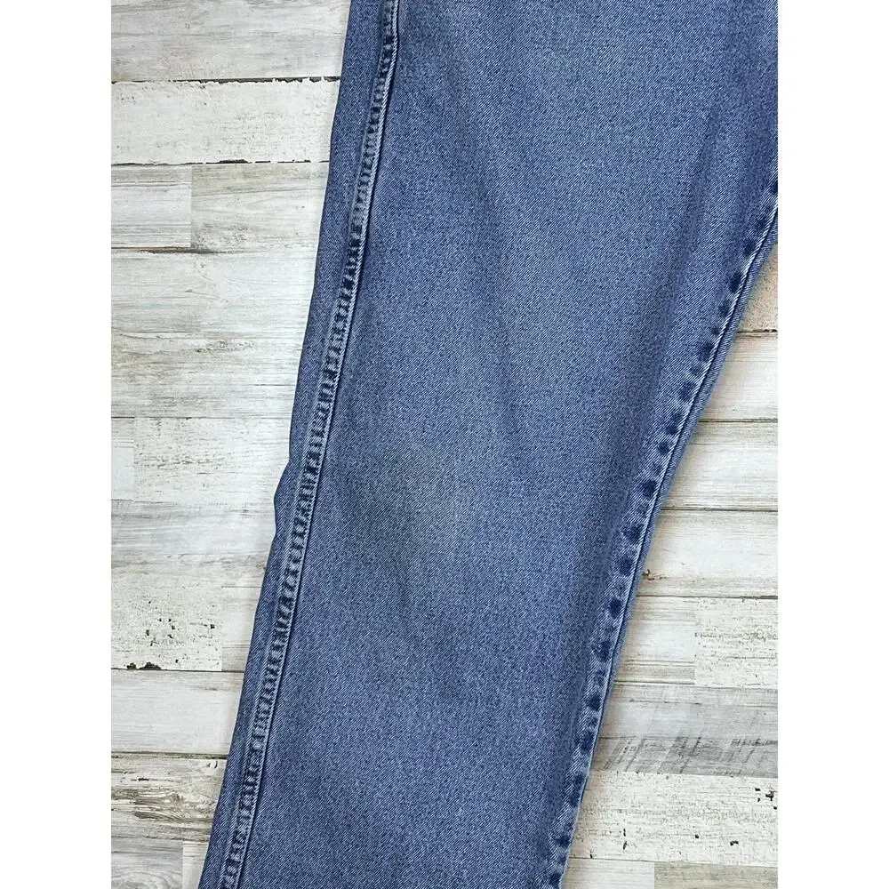Vintage Bugle Boy Jeans Men 38x32 (36x30) Light Wash 90s Straight Leg Denim